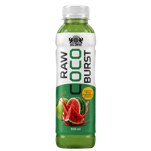 Raw Coco Burst Watermelon Coconut Water Drink 500ml PET Bottle